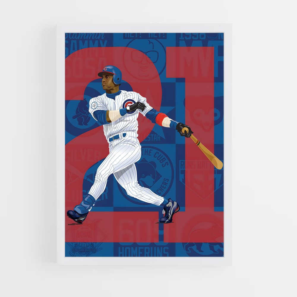 Poster Sammy sosa bat – affiche Baseball (vue 3)
